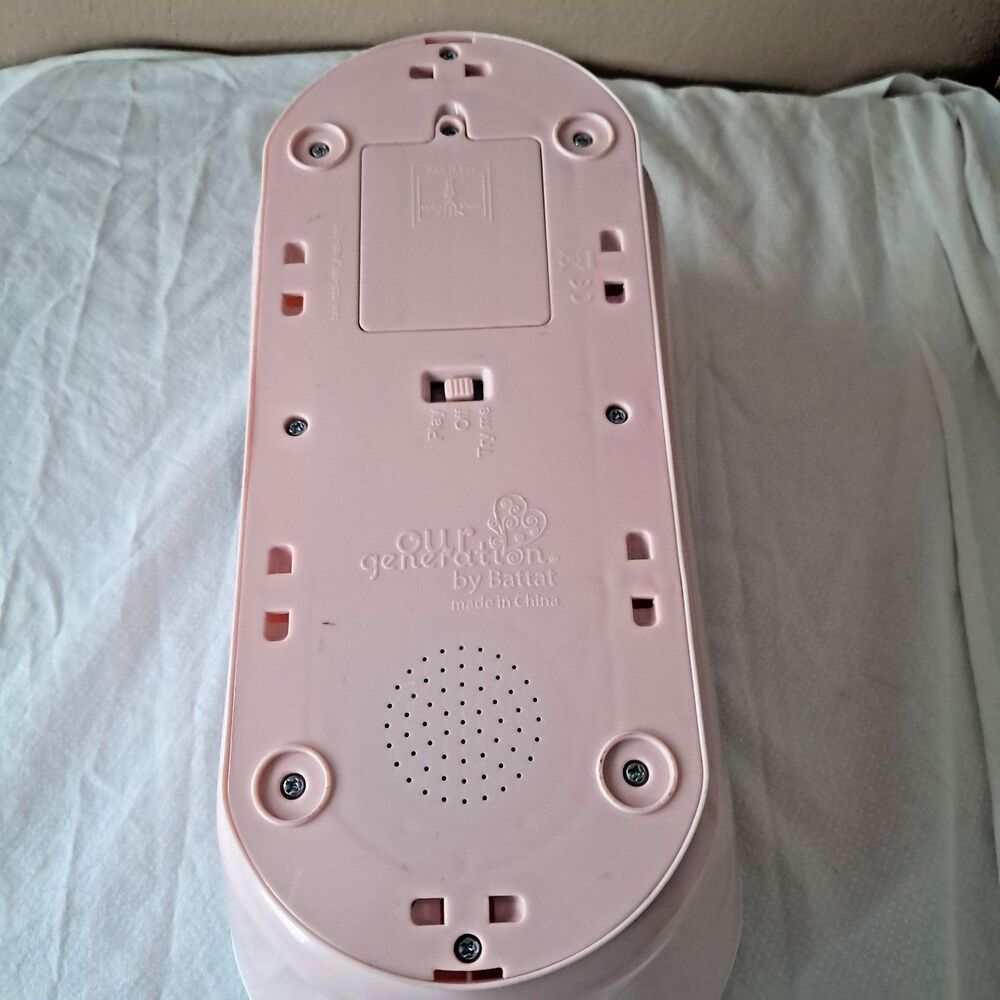 Our Generation Bathtub Bubbly Bath for 18” Dolls Toy Pink With Liner Sound Works - Picture 13 of 16